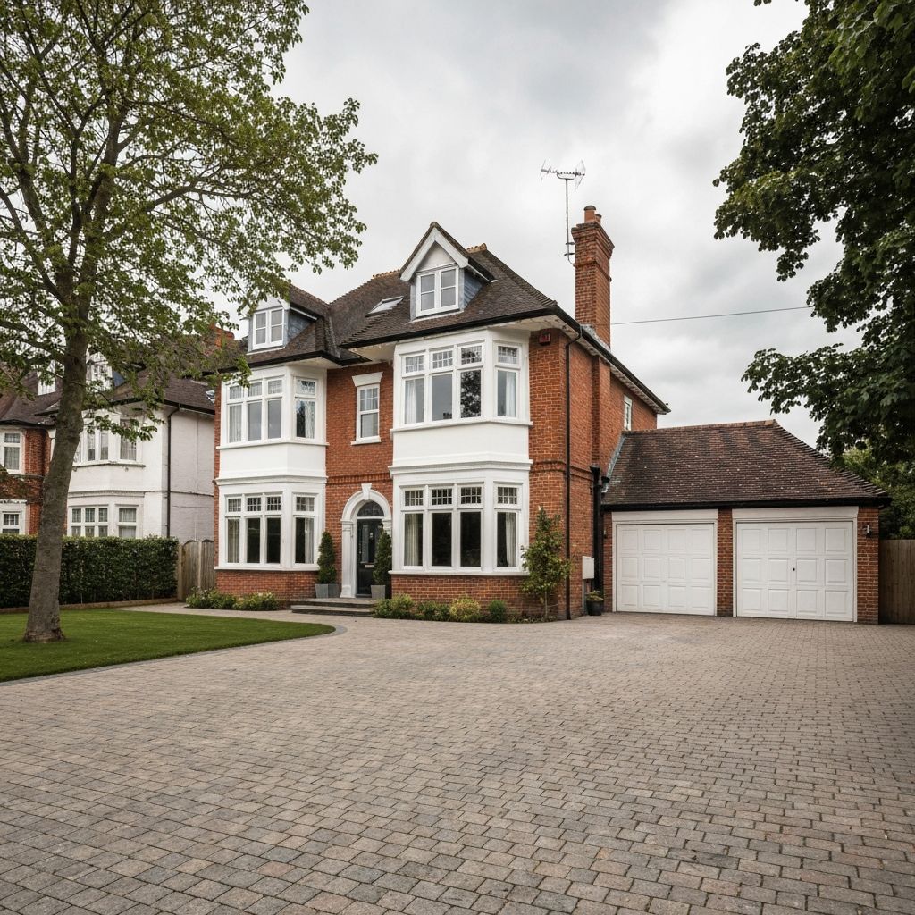 Premium British detached family home showcasing quality construction
